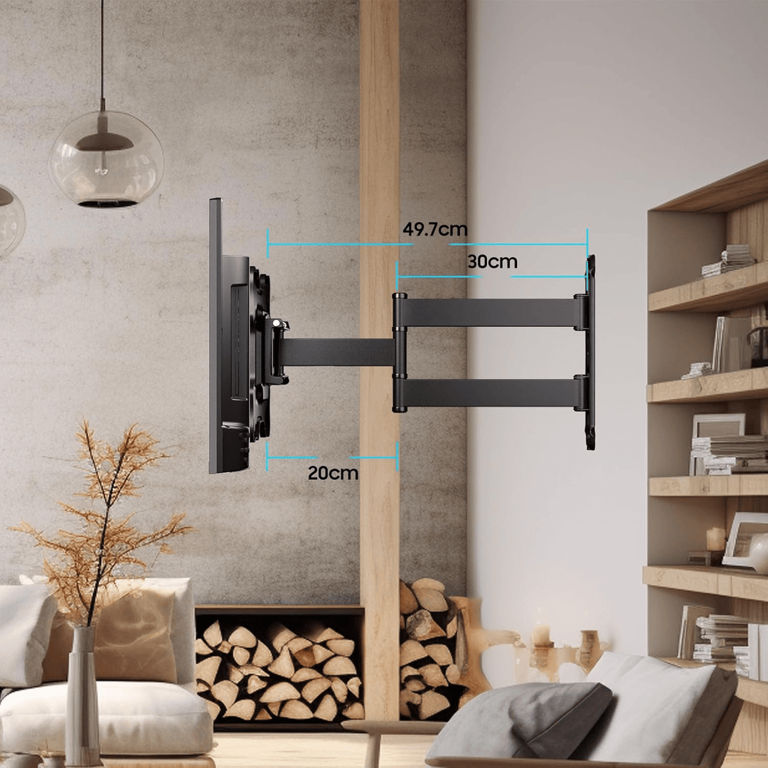 Support mural TV articulé et extensible pour écrans 13–32’’