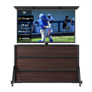 75" Deck Pro 2.0 TV extérieure + meuble élévateur