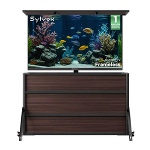 65" Frameless Pro TV extérieure + meuble élévateur
