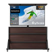 65" Gaming TV extérieure + meuble élévateur