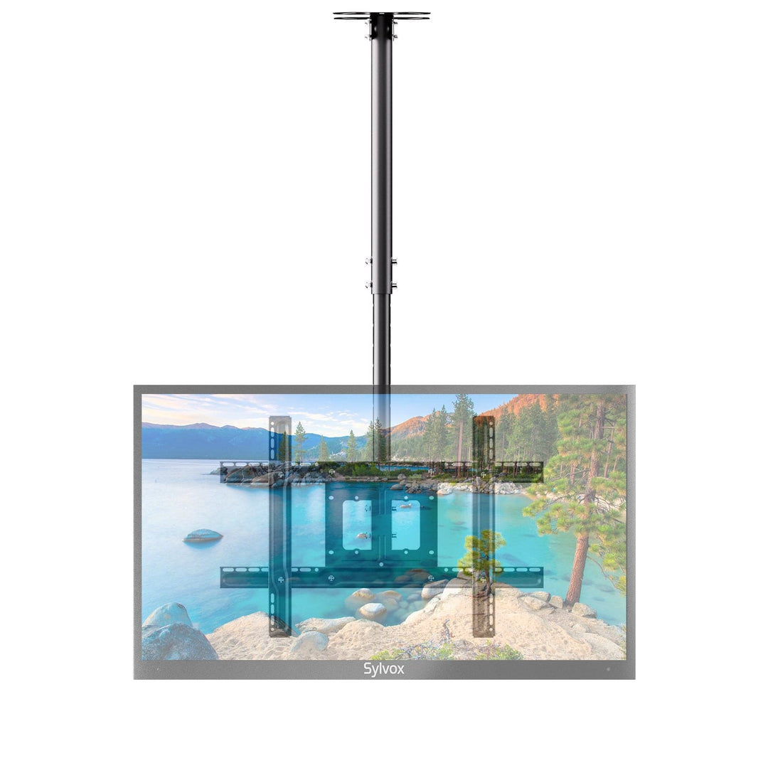 Support TV plafond extérieur réglable en hauteur