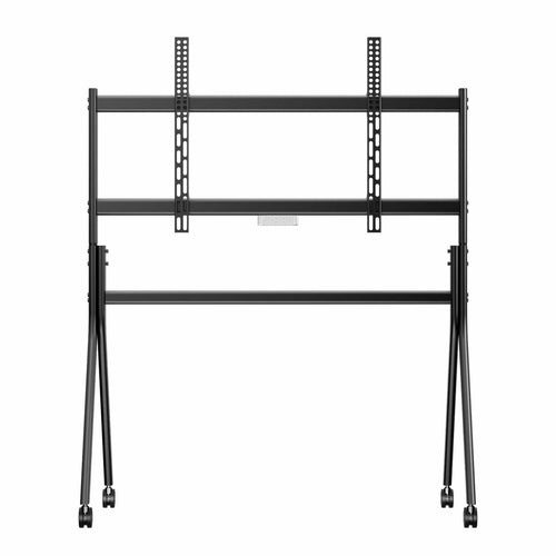 Support TV extérieur sur roulettes pour écrans 65–86’’ résistant aux intempéries