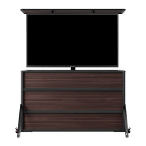 Meuble TV extérieur de luxe 65’’ avec ascenseur électrique escamotable, étanche