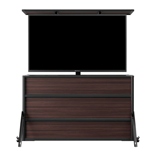 Meuble TV extérieur de luxe 65’’ avec ascenseur électrique escamotable, étanche