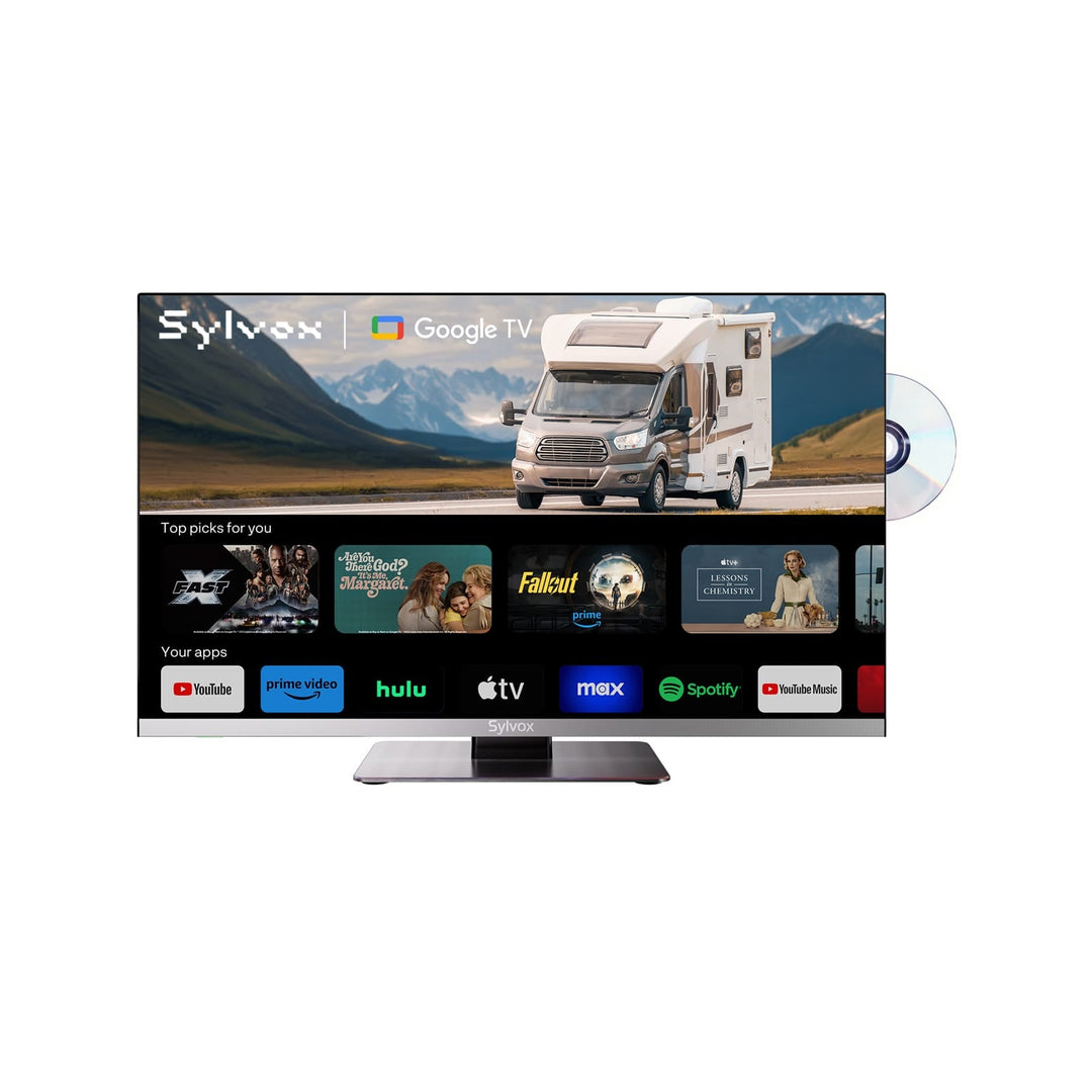 Meilleure TV 12V 24’’ pour camping‑car Smart avec DVD – Limo