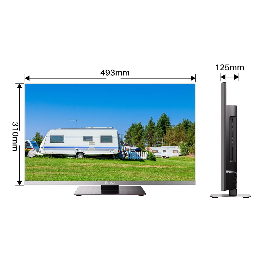 Télévision 12 volts pour camping‑car 22’’ avec lecteur DVD