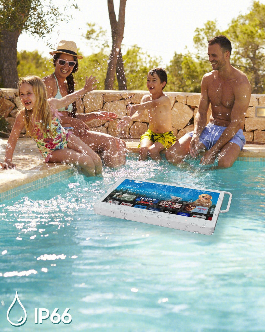 TV portable 15,6’’ Smart étanche pour bateau ou camping-car