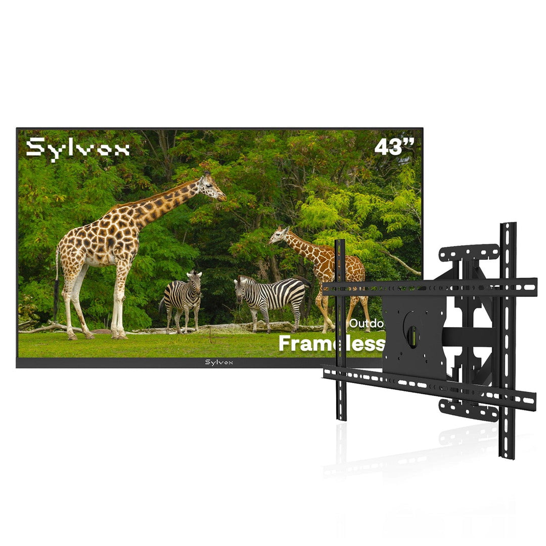 SMART Google TV Extérieur 43’’ 4K UHD Plein Soleil – Cadre Ultra-Fin – Série Frameless Pro
