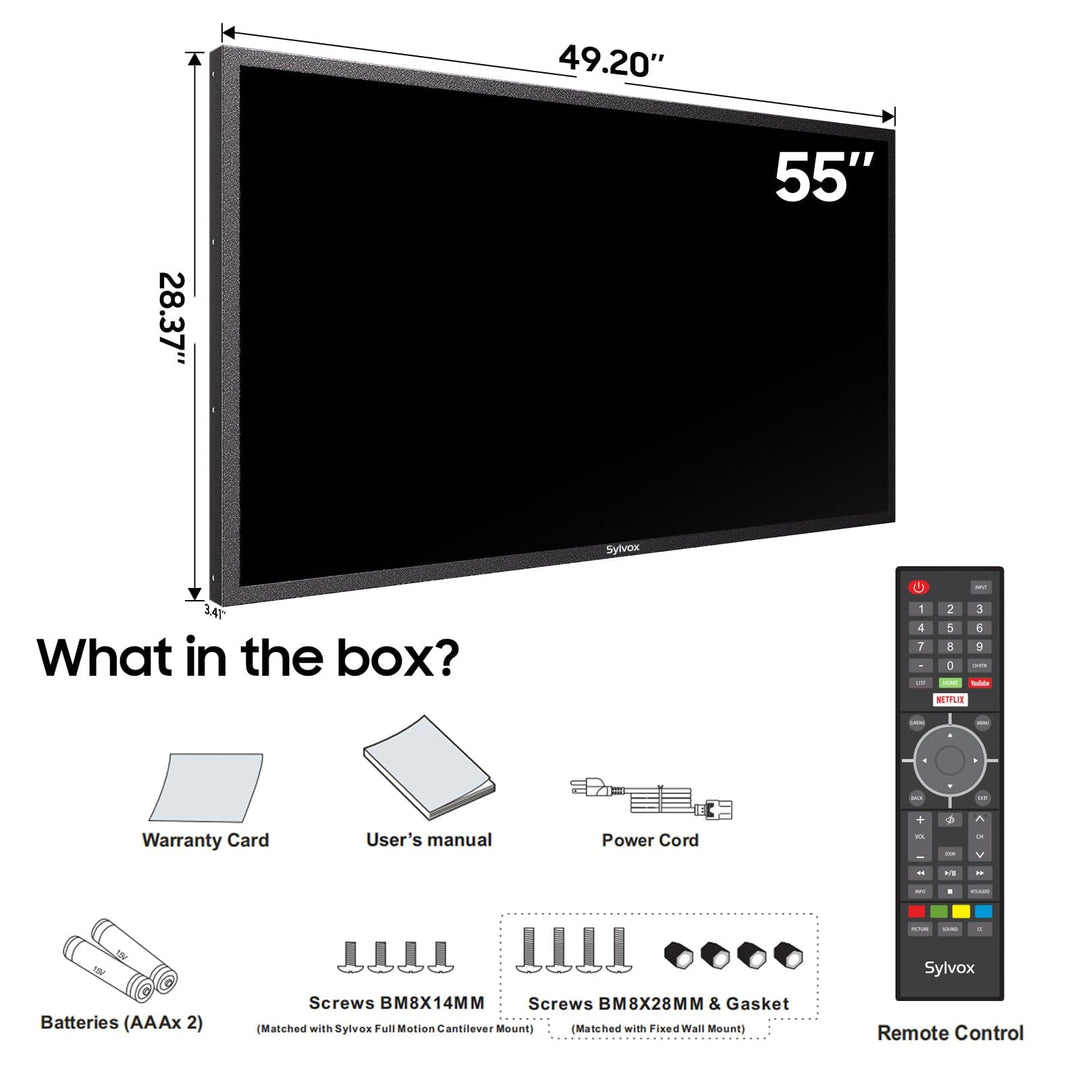 Écran extérieur professionnel 55’’ pour affichage dynamique haute luminosité étanche