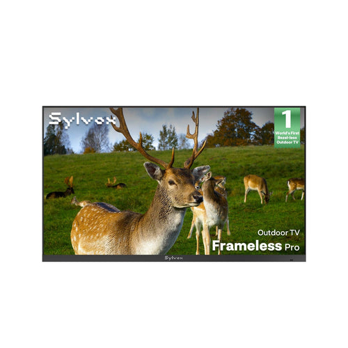 SMART Google TV Extérieur 75’’ 4K UHD Plein Soleil – Cadre Ultra-Fin – Série Frameless Pro