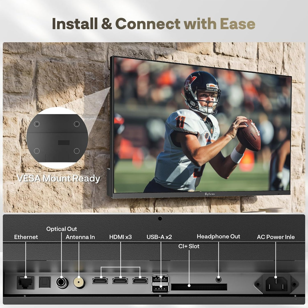 SMART Google TV Extérieur 75’’ 4K UHD Plein Soleil – Cadre Ultra-Fin – Série Frameless Pro