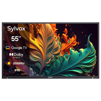 SMART Google TV Extérieur Plein Soleil 55’’ (140 cm) 4K UHD QLED – Pool Pro QLED 2.0