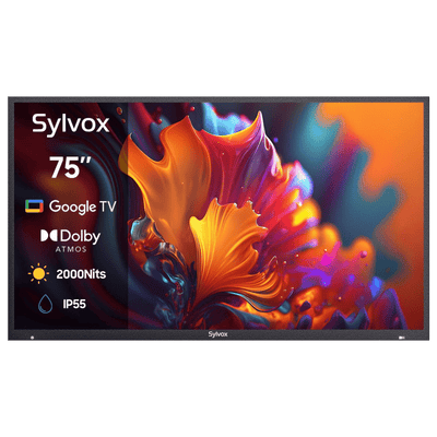 SMART Google TV Extérieur Plein Soleil 75’’ (191 cm) 4K UHD QLED – Pool Pro QLED 2.0