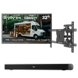 SMART Google TV Extérieur Étanche 32’’ (81 cm) ultra-lumineux 1500 cd/m² - Pool SE