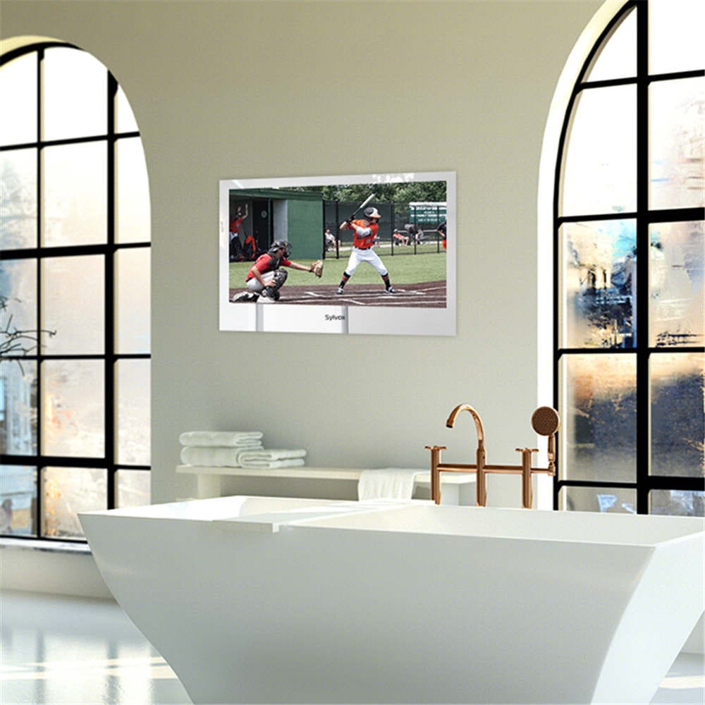 TV miroir étanche 32’’ encastrable pour salle de bain
