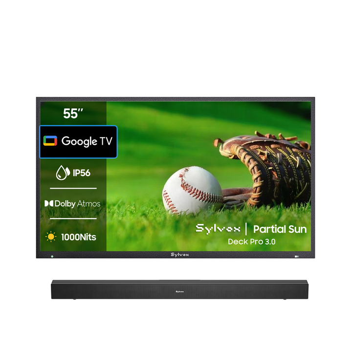 SMART Google TV Extérieur Étanche 55’’ (140 cm) 4K UHD – Deck Pro 3.0