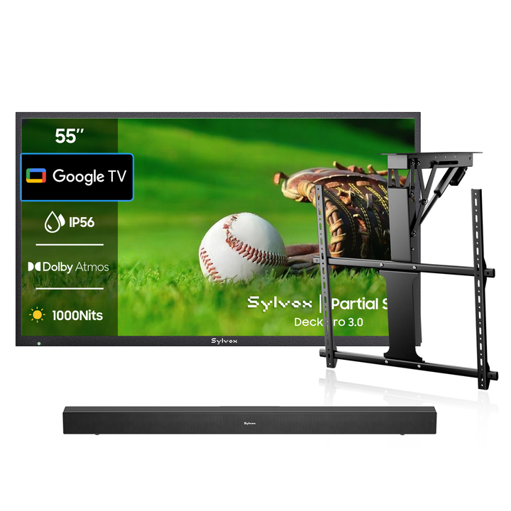 SMART Google TV Extérieur Étanche 55’’ (140 cm) 4K UHD – Deck Pro 3.0