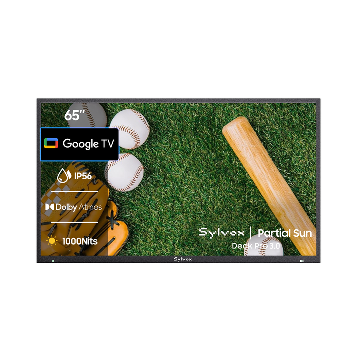 SMART Google TV Extérieur Étanche 65’’ (165 cm) 4K UHD – Deck Pro 3.0