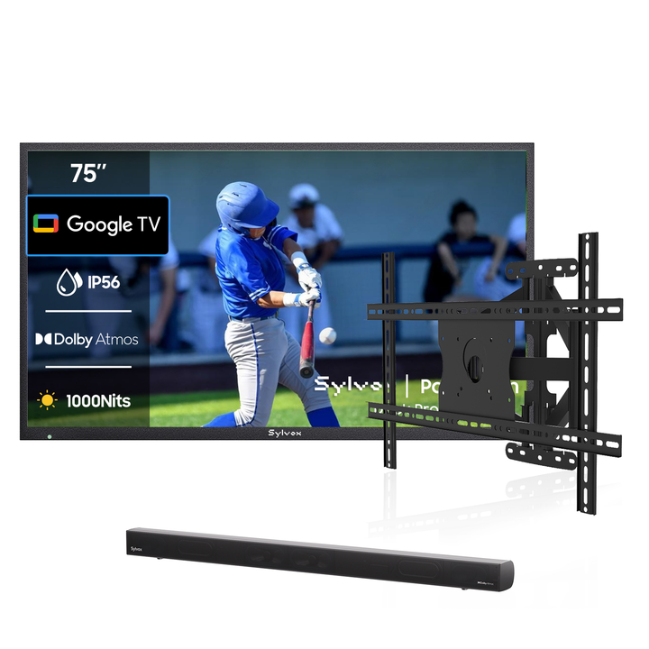 SMART Google TV Extérieur Étanche 75’’ (191 cm) 4K UHD – Deck Pro 2.0
