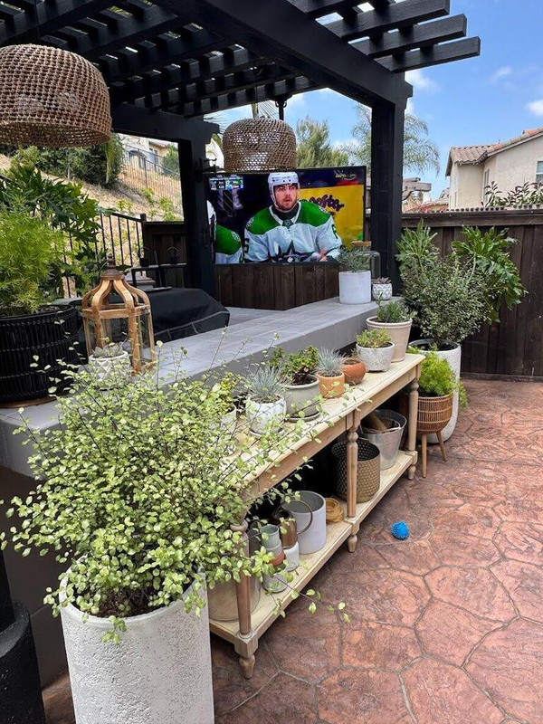 Dans le jardin ou sur la terrasse