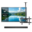 SMART Google TV Extérieur Étanche Plein Soleil 55’’ (140 cm) 4K UHD – Pool Pro 3.0