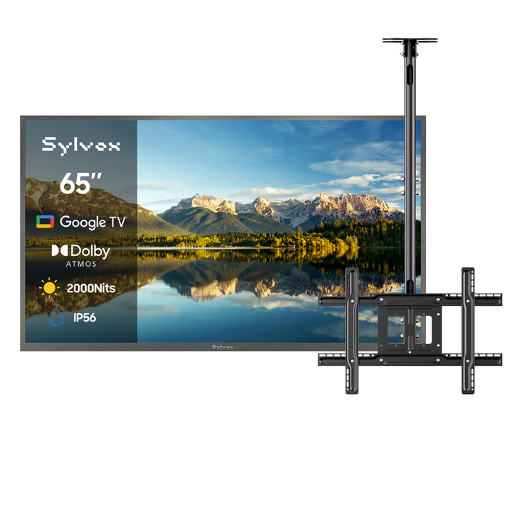 SMART Google TV Extérieur Étanche Plein Soleil 65’’ (165 cm) 4K UHD – Pool Pro 3.0