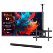 SMART Google TV Extérieur Plein Soleil 43’’ (109 cm) 4K UHD QLED – Pool Pro QLED 2.0
