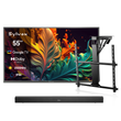 SMART Google TV Extérieur Plein Soleil 55’’ (140 cm) 4K UHD QLED – Pool Pro QLED 2.0