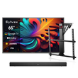 SMART Google TV Extérieur Plein Soleil 65’’ (165 cm) 4K UHD QLED – Pool Pro QLED 2.0