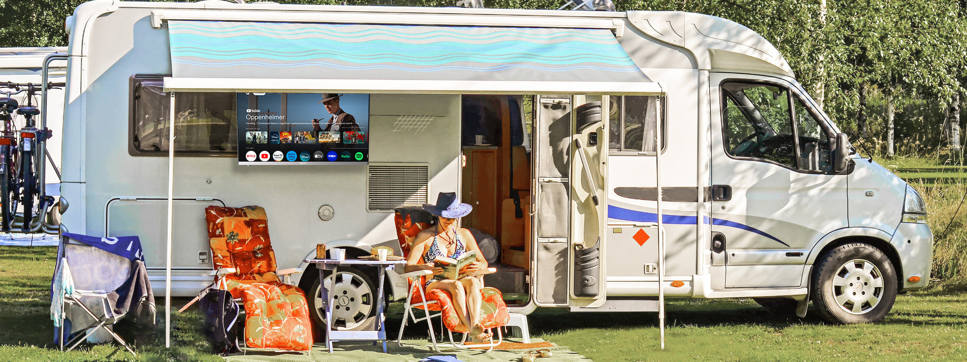 TV camping-car