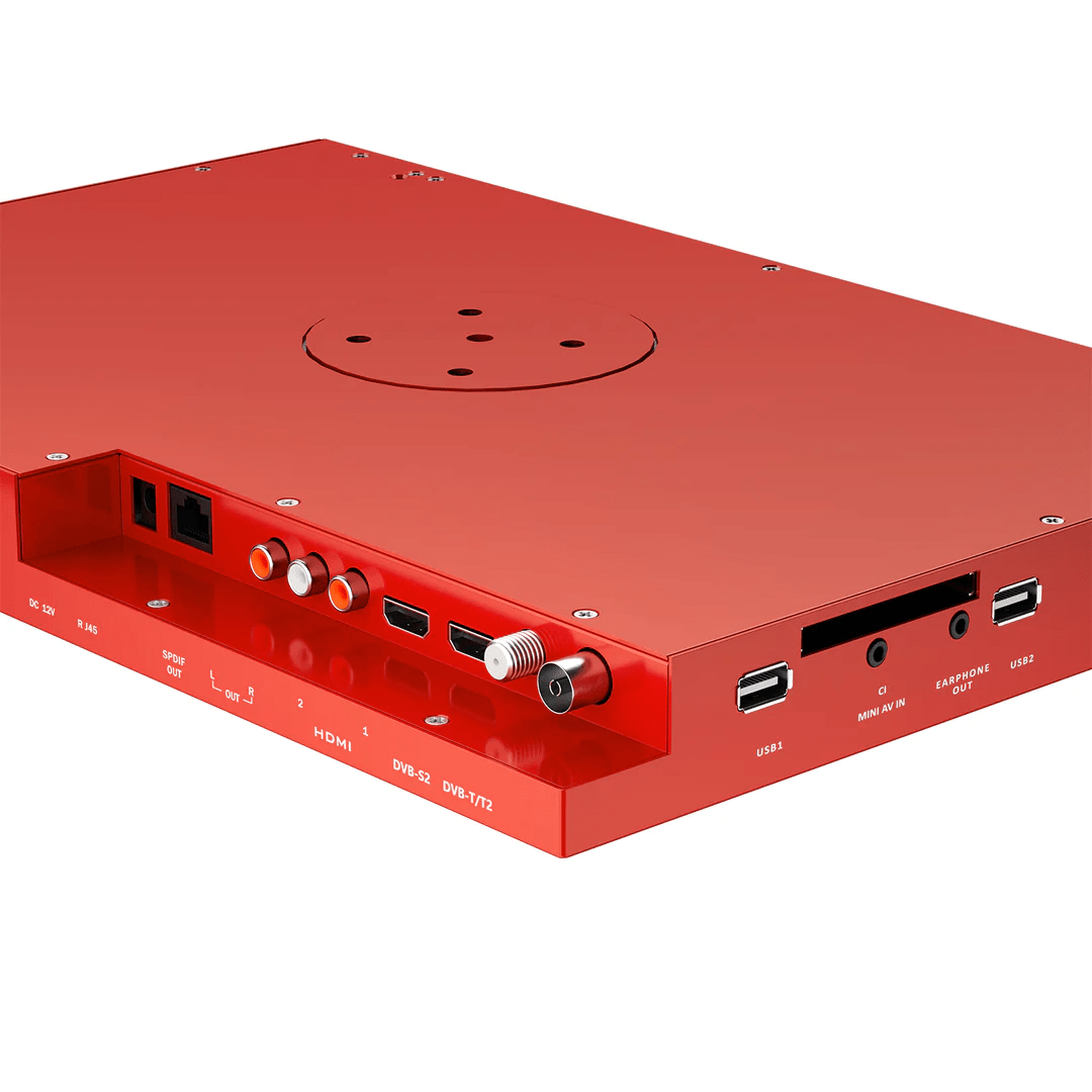 TV cuisine 15,6’’ sous meuble rabattable – Rouge