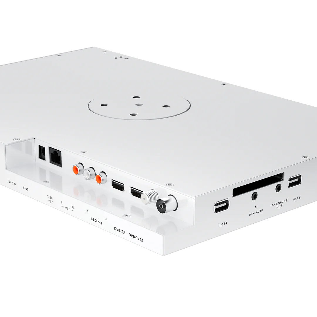 TV cuisine 15,6’’ sous meuble rabattable – Blanc